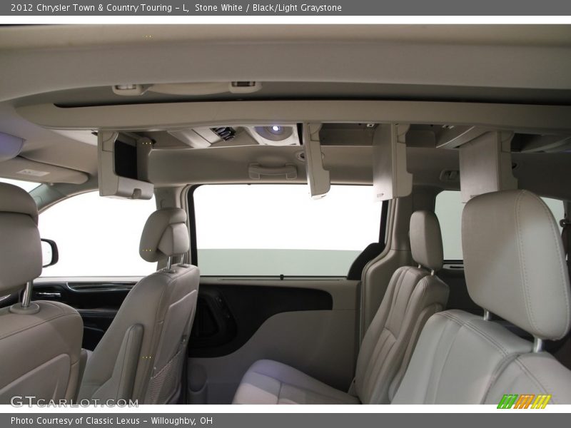 Stone White / Black/Light Graystone 2012 Chrysler Town & Country Touring - L