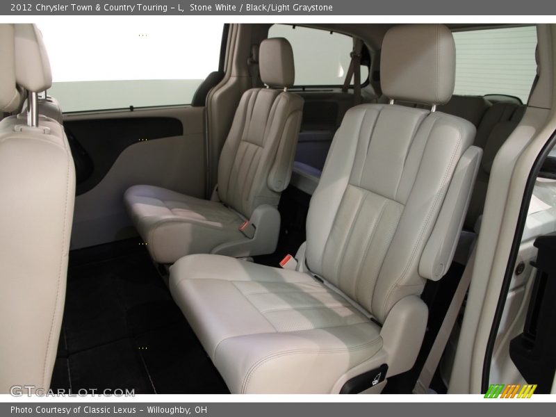 Stone White / Black/Light Graystone 2012 Chrysler Town & Country Touring - L