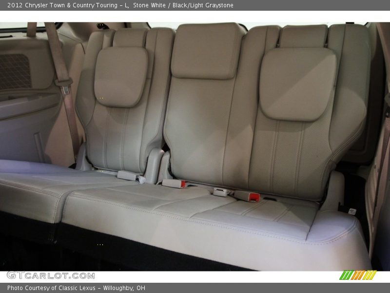 Stone White / Black/Light Graystone 2012 Chrysler Town & Country Touring - L