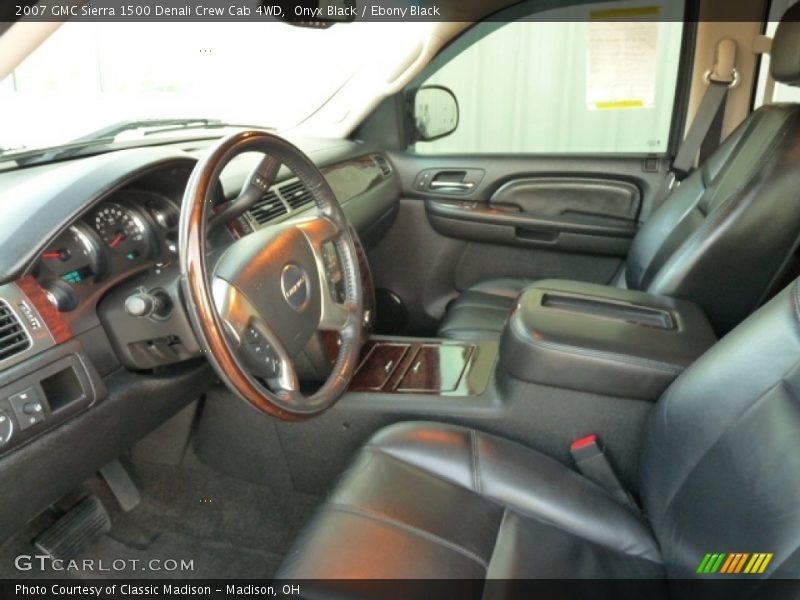 Onyx Black / Ebony Black 2007 GMC Sierra 1500 Denali Crew Cab 4WD
