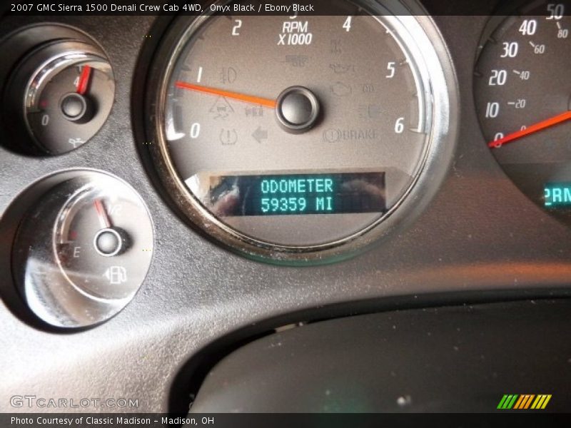 Onyx Black / Ebony Black 2007 GMC Sierra 1500 Denali Crew Cab 4WD