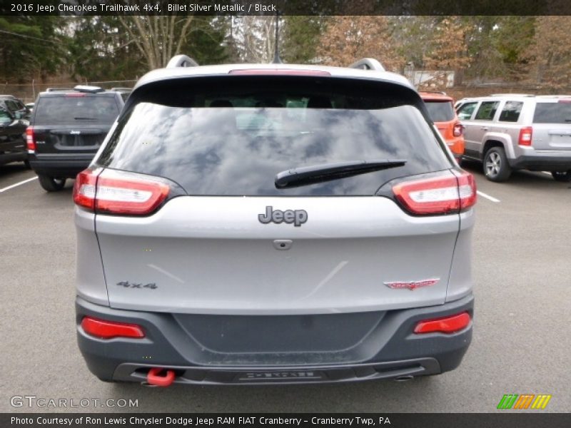 Billet Silver Metallic / Black 2016 Jeep Cherokee Trailhawk 4x4