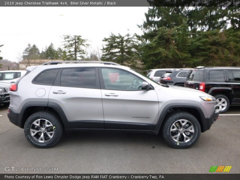 Billet Silver Metallic / Black 2016 Jeep Cherokee Trailhawk 4x4