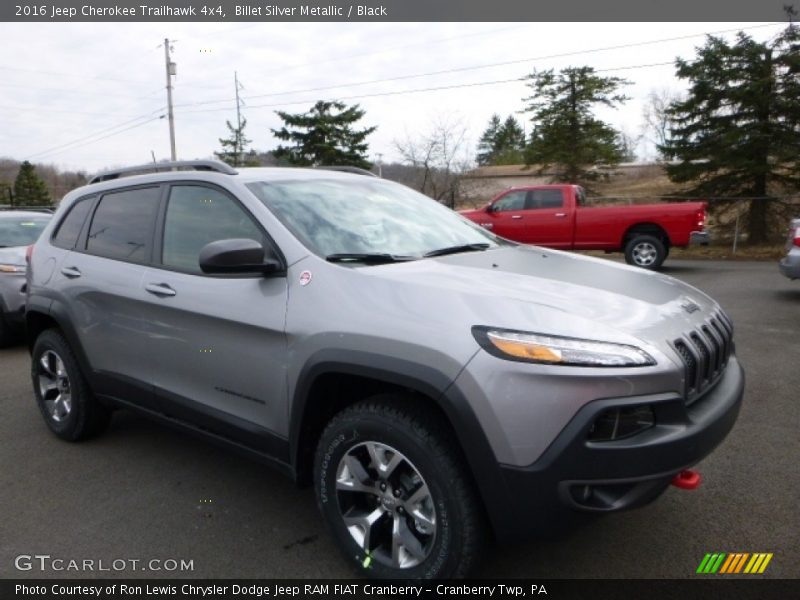 Billet Silver Metallic / Black 2016 Jeep Cherokee Trailhawk 4x4