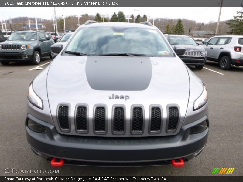 Billet Silver Metallic / Black 2016 Jeep Cherokee Trailhawk 4x4