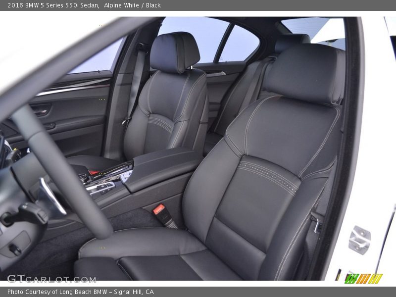 Alpine White / Black 2016 BMW 5 Series 550i Sedan