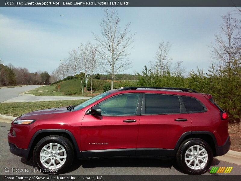 Deep Cherry Red Crystal Pearl / Black 2016 Jeep Cherokee Sport 4x4