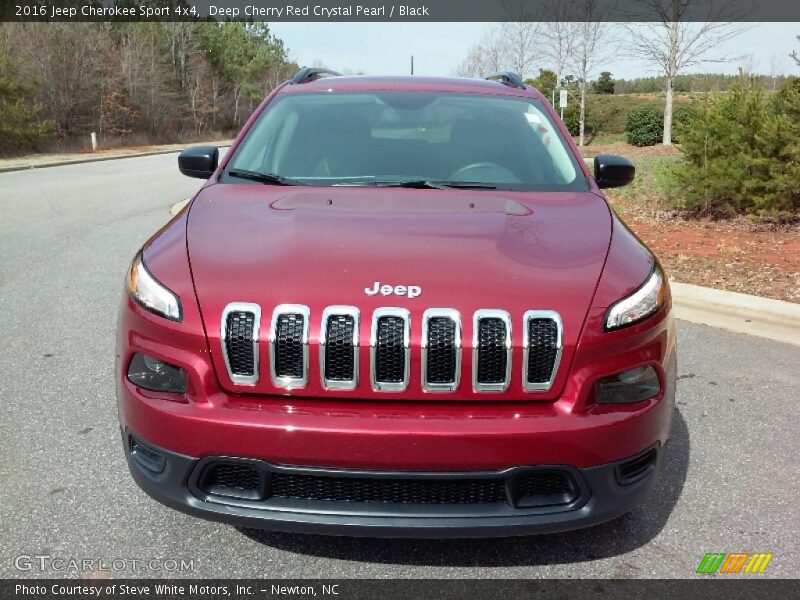 Deep Cherry Red Crystal Pearl / Black 2016 Jeep Cherokee Sport 4x4
