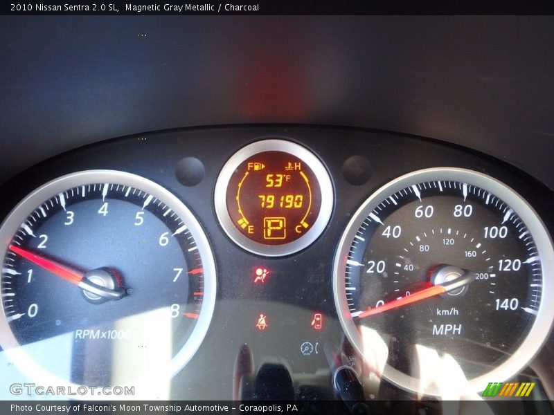 Magnetic Gray Metallic / Charcoal 2010 Nissan Sentra 2.0 SL