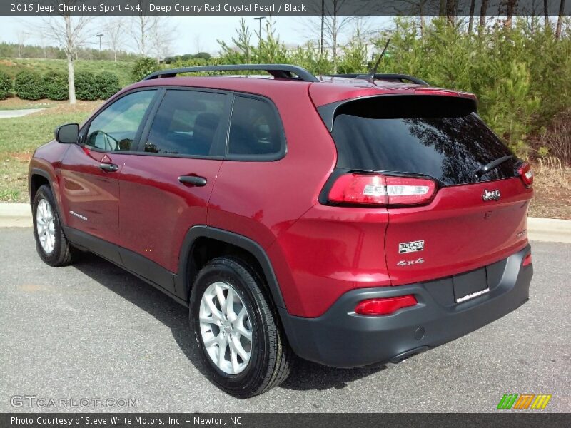 Deep Cherry Red Crystal Pearl / Black 2016 Jeep Cherokee Sport 4x4