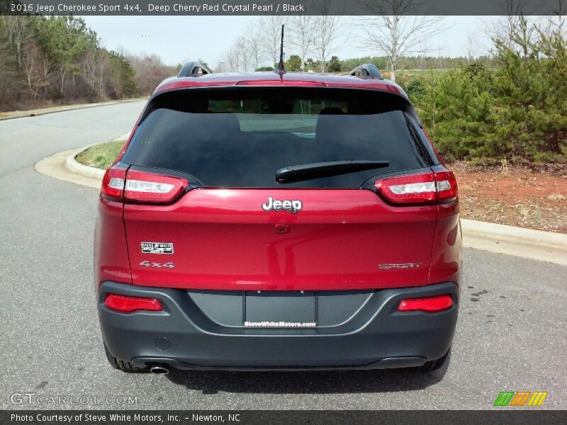 Deep Cherry Red Crystal Pearl / Black 2016 Jeep Cherokee Sport 4x4