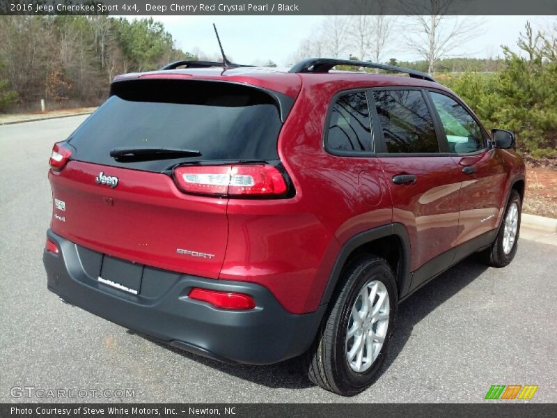 Deep Cherry Red Crystal Pearl / Black 2016 Jeep Cherokee Sport 4x4