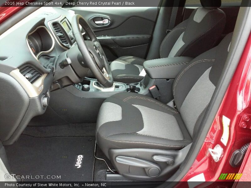 Deep Cherry Red Crystal Pearl / Black 2016 Jeep Cherokee Sport 4x4