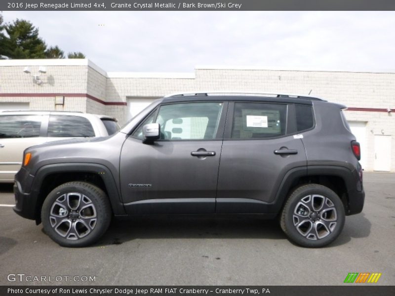 Granite Crystal Metallic / Bark Brown/Ski Grey 2016 Jeep Renegade Limited 4x4