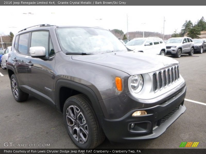 Granite Crystal Metallic / Bark Brown/Ski Grey 2016 Jeep Renegade Limited 4x4