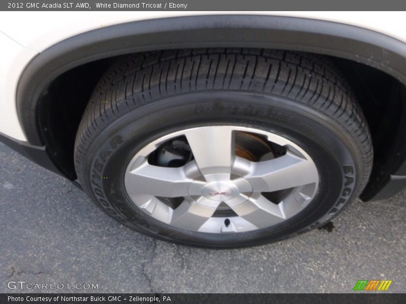 White Diamond Tricoat / Ebony 2012 GMC Acadia SLT AWD