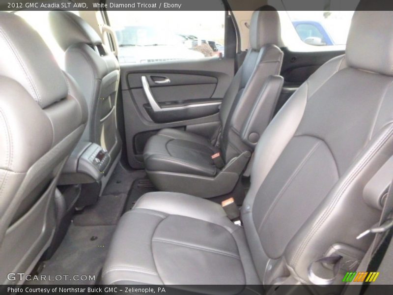 White Diamond Tricoat / Ebony 2012 GMC Acadia SLT AWD