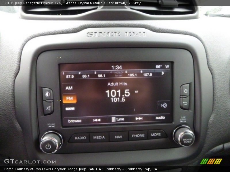 Granite Crystal Metallic / Bark Brown/Ski Grey 2016 Jeep Renegade Limited 4x4