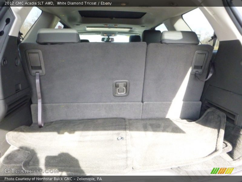 White Diamond Tricoat / Ebony 2012 GMC Acadia SLT AWD