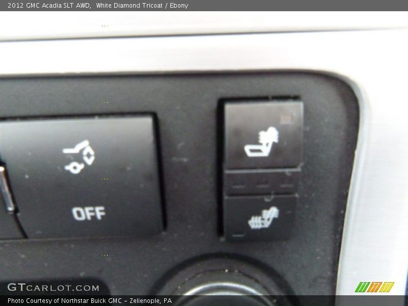 White Diamond Tricoat / Ebony 2012 GMC Acadia SLT AWD