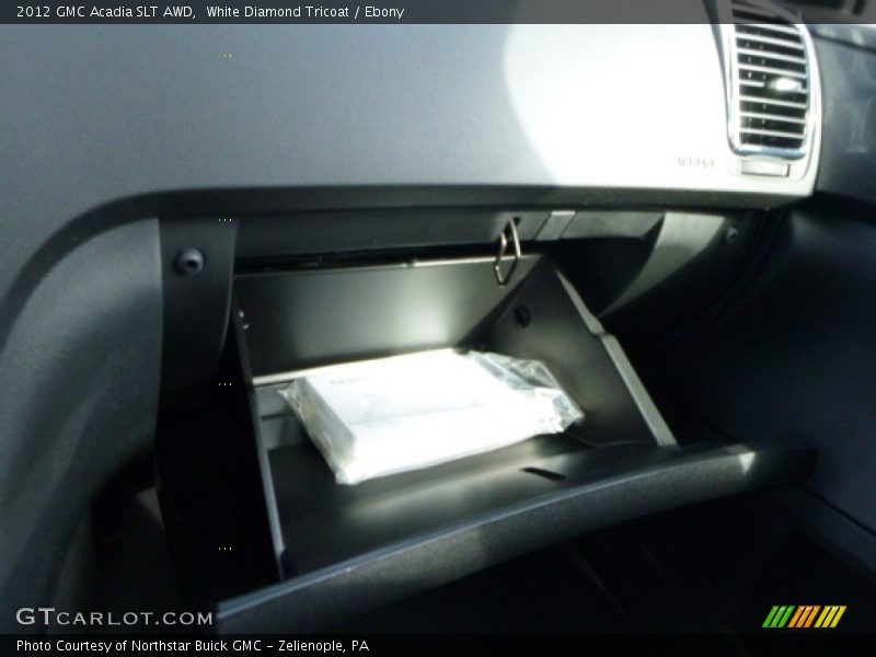 White Diamond Tricoat / Ebony 2012 GMC Acadia SLT AWD