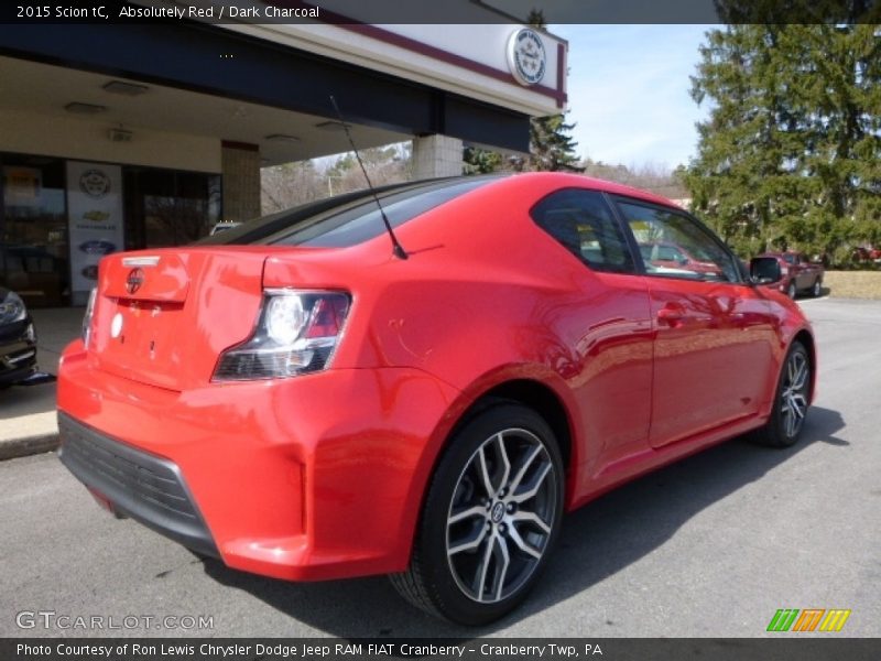 Absolutely Red / Dark Charcoal 2015 Scion tC