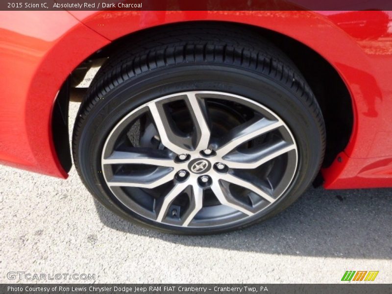 Absolutely Red / Dark Charcoal 2015 Scion tC