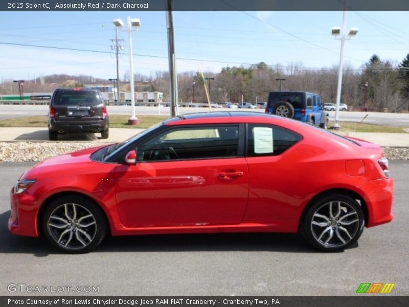 Absolutely Red / Dark Charcoal 2015 Scion tC