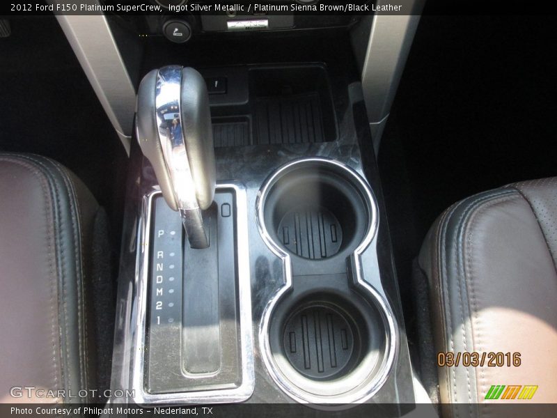 Ingot Silver Metallic / Platinum Sienna Brown/Black Leather 2012 Ford F150 Platinum SuperCrew