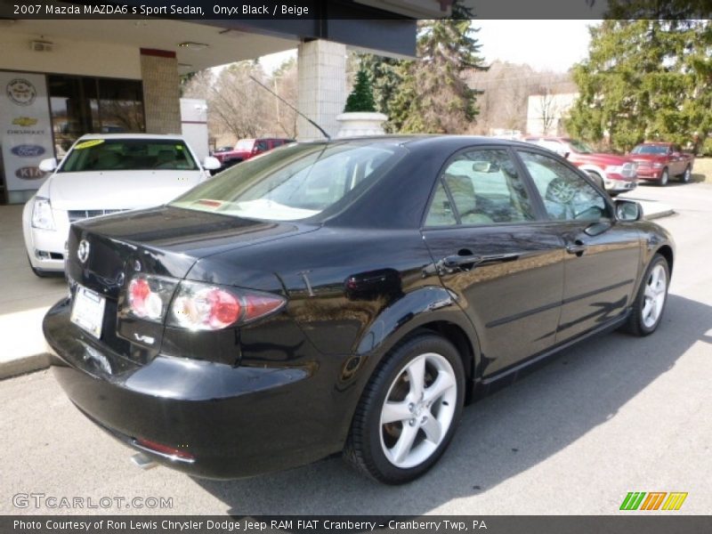 Onyx Black / Beige 2007 Mazda MAZDA6 s Sport Sedan