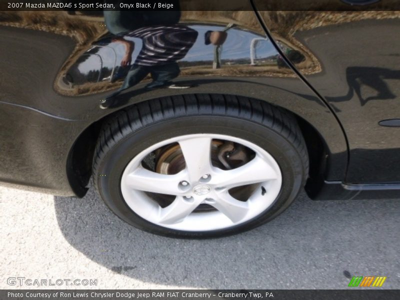 Onyx Black / Beige 2007 Mazda MAZDA6 s Sport Sedan