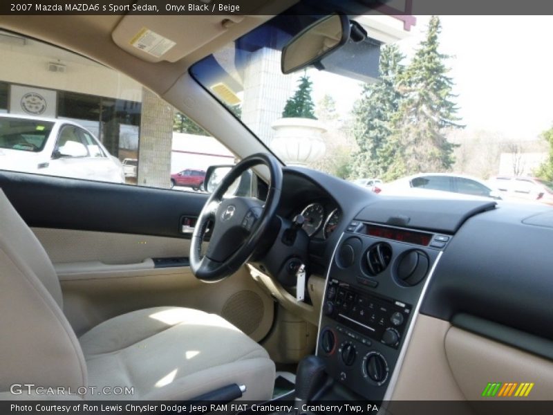 Onyx Black / Beige 2007 Mazda MAZDA6 s Sport Sedan