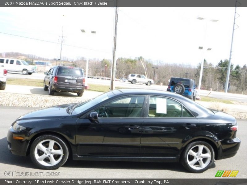 Onyx Black / Beige 2007 Mazda MAZDA6 s Sport Sedan