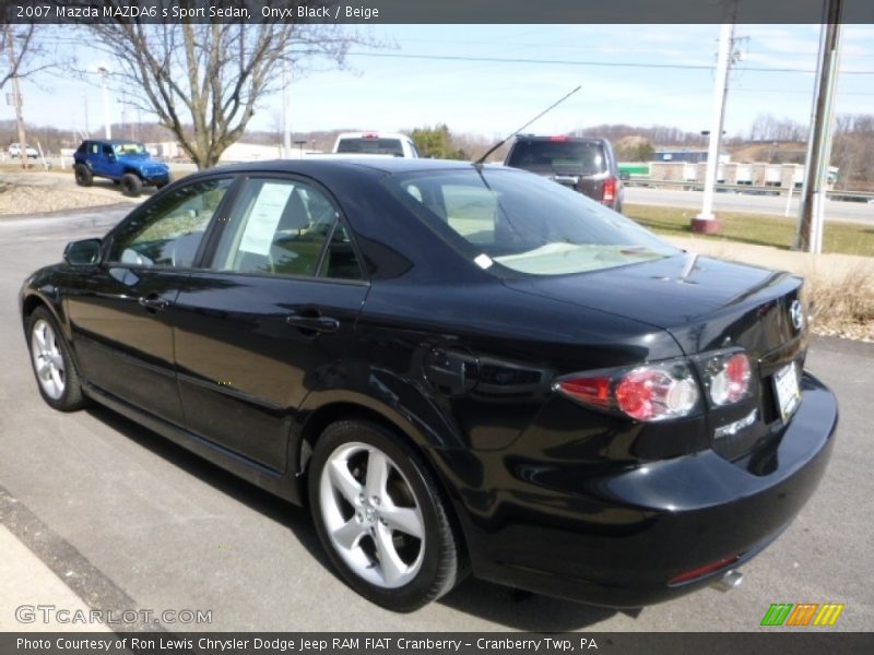 Onyx Black / Beige 2007 Mazda MAZDA6 s Sport Sedan