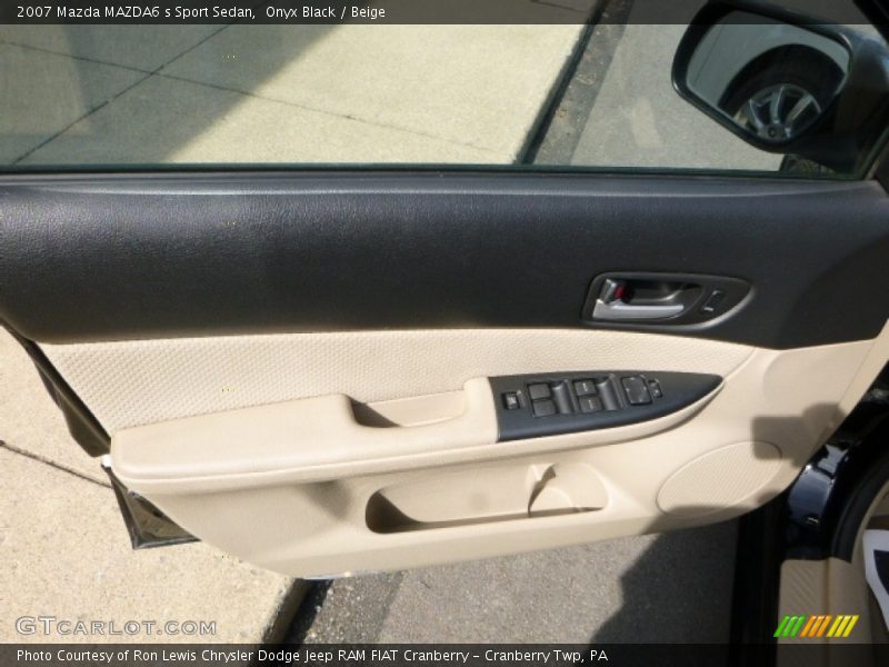Onyx Black / Beige 2007 Mazda MAZDA6 s Sport Sedan
