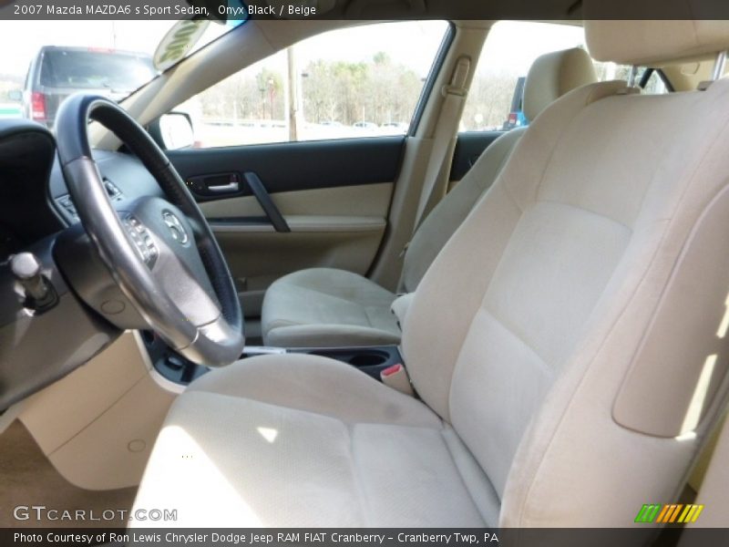 Onyx Black / Beige 2007 Mazda MAZDA6 s Sport Sedan