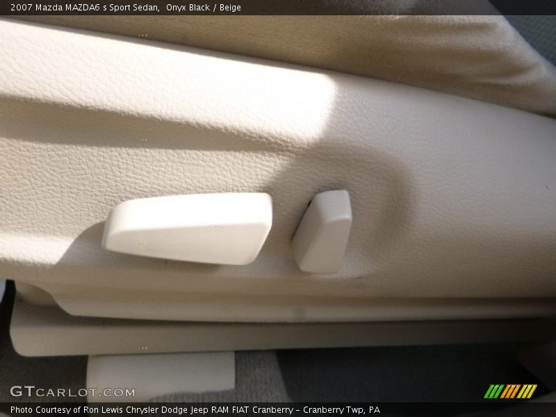 Onyx Black / Beige 2007 Mazda MAZDA6 s Sport Sedan