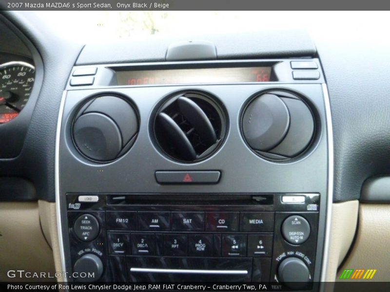 Onyx Black / Beige 2007 Mazda MAZDA6 s Sport Sedan