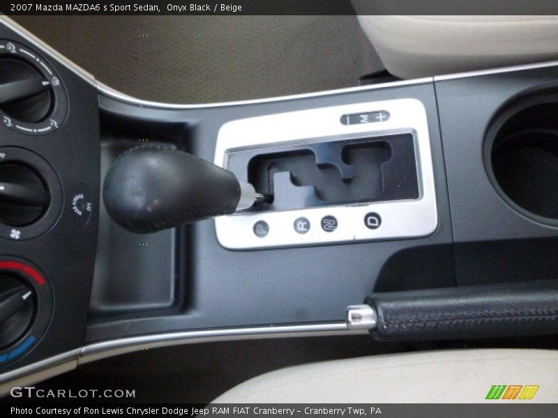 Onyx Black / Beige 2007 Mazda MAZDA6 s Sport Sedan