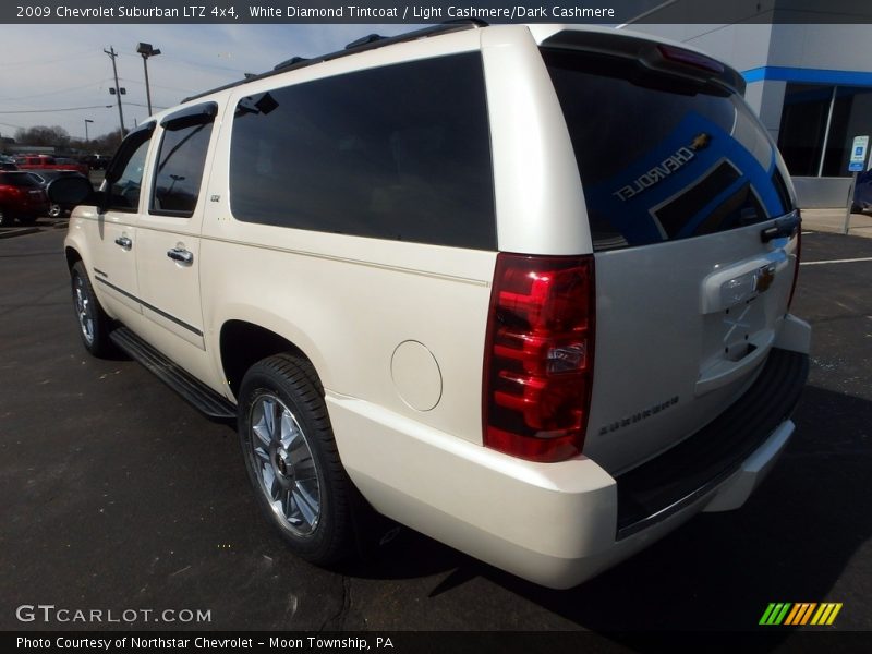 White Diamond Tintcoat / Light Cashmere/Dark Cashmere 2009 Chevrolet Suburban LTZ 4x4