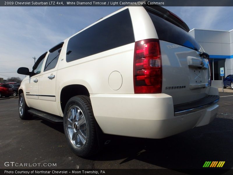 White Diamond Tintcoat / Light Cashmere/Dark Cashmere 2009 Chevrolet Suburban LTZ 4x4