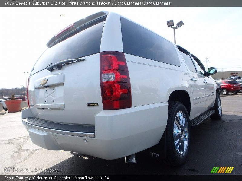 White Diamond Tintcoat / Light Cashmere/Dark Cashmere 2009 Chevrolet Suburban LTZ 4x4