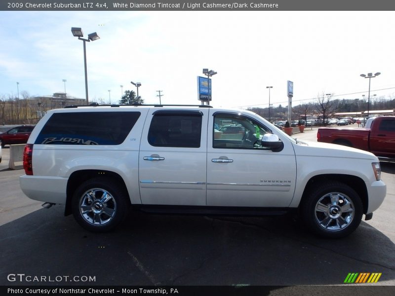 White Diamond Tintcoat / Light Cashmere/Dark Cashmere 2009 Chevrolet Suburban LTZ 4x4
