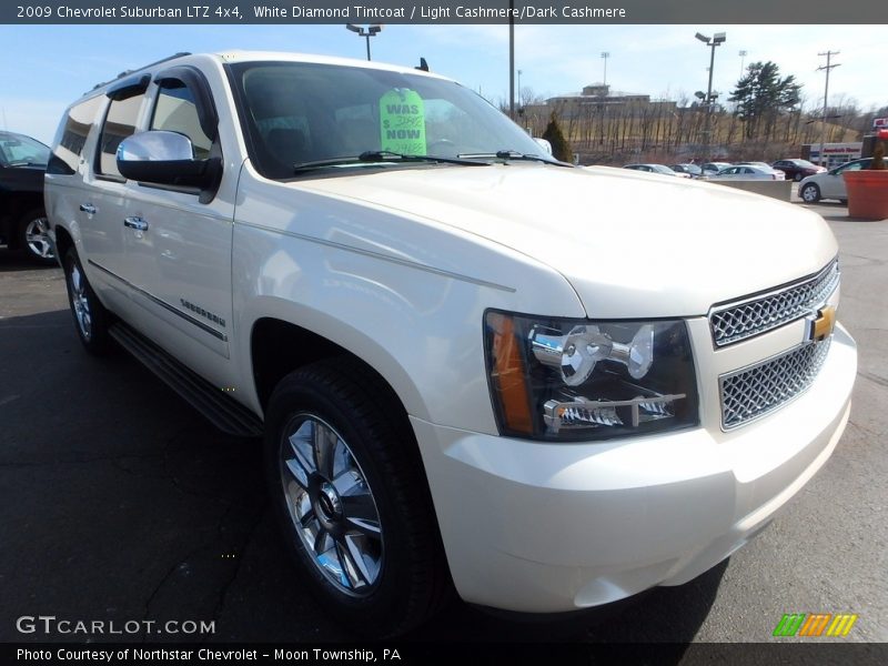 White Diamond Tintcoat / Light Cashmere/Dark Cashmere 2009 Chevrolet Suburban LTZ 4x4