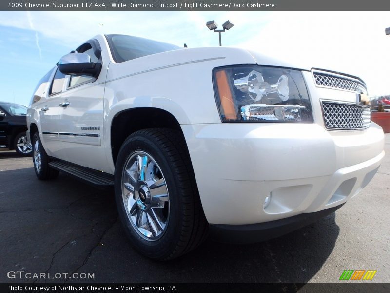 White Diamond Tintcoat / Light Cashmere/Dark Cashmere 2009 Chevrolet Suburban LTZ 4x4