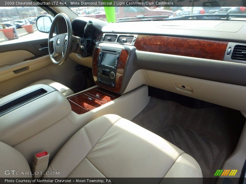 White Diamond Tintcoat / Light Cashmere/Dark Cashmere 2009 Chevrolet Suburban LTZ 4x4