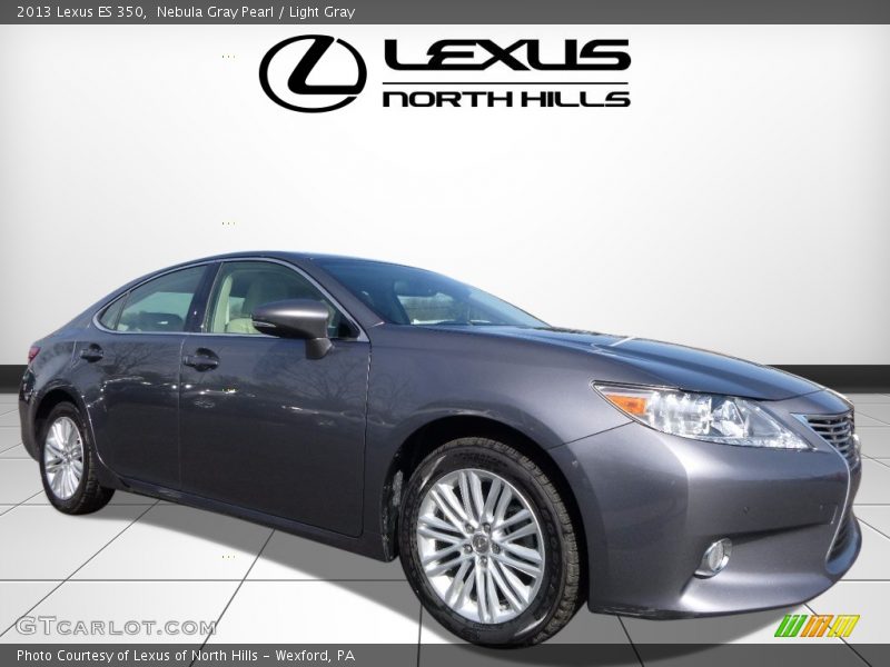 Nebula Gray Pearl / Light Gray 2013 Lexus ES 350
