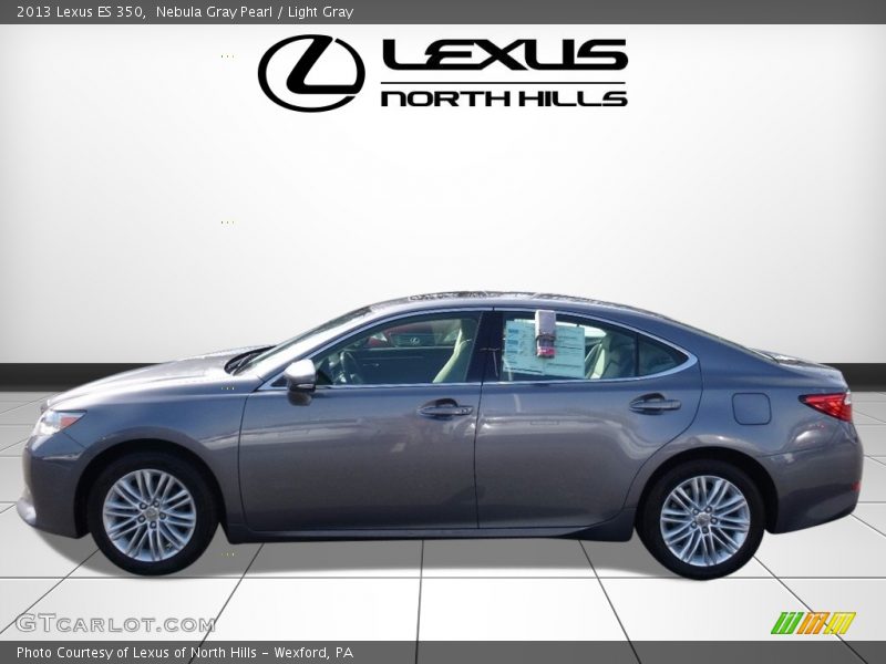 Nebula Gray Pearl / Light Gray 2013 Lexus ES 350