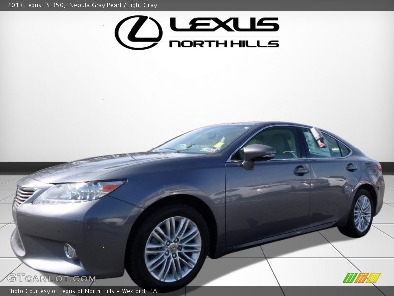 Nebula Gray Pearl / Light Gray 2013 Lexus ES 350