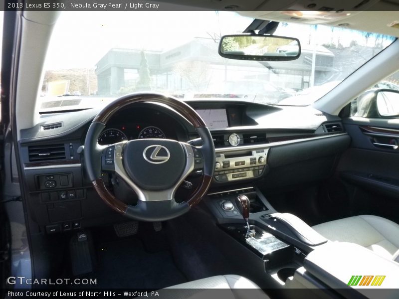 Nebula Gray Pearl / Light Gray 2013 Lexus ES 350